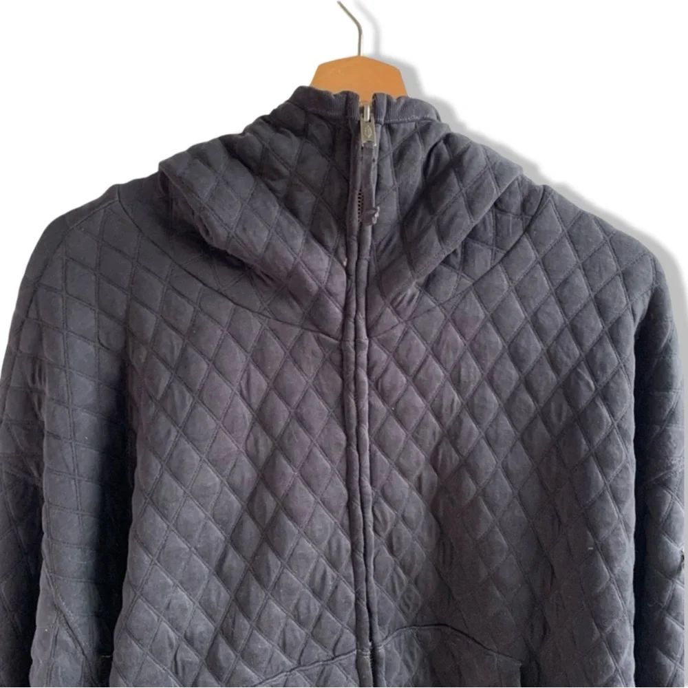 Free People Movement Oversized Quilted Hoodie Jacket Full Zip Dark Gray | Size M - Picture 12 of 16